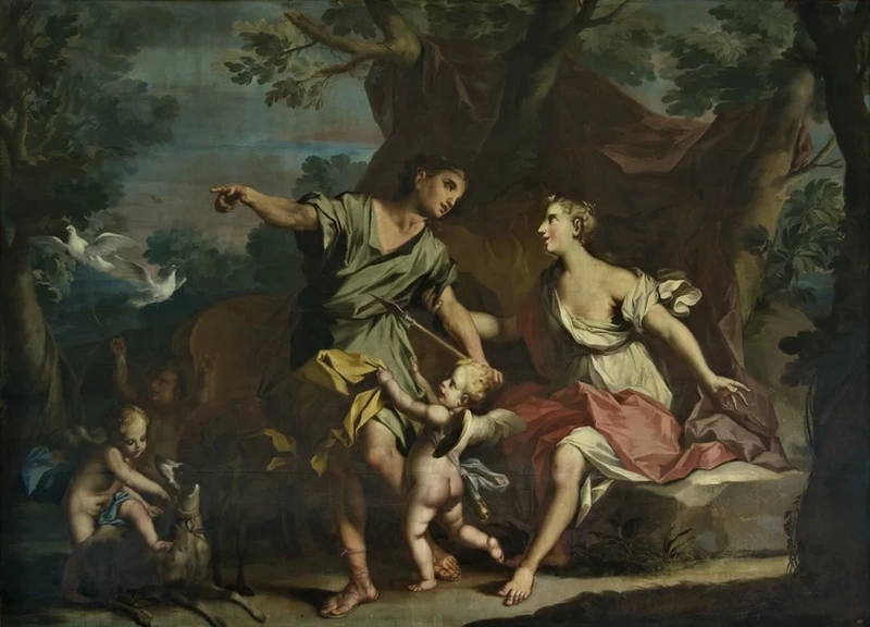 Diana e Atteone - Galleria Comunale d'Arte Moderna, attribuito